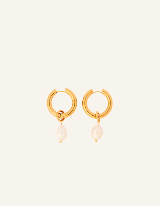 Drop Pearl Earrings